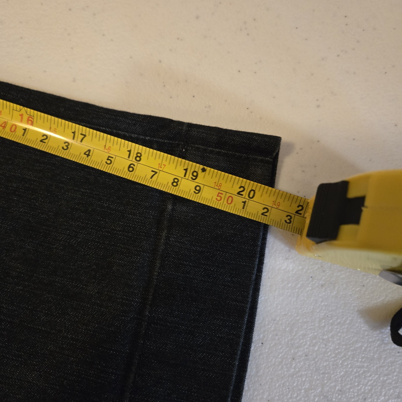 Apostrophe Black Stretch Cropped Denim Button Wai… - image 11