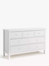 John Lewis Chest of Drawer White Wilton 7 Drawer Chest