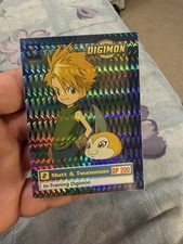 Digimon Card Matt & Tsunomon 5 Of 34 Animated Series Holo Trading Card