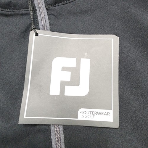 FootJoy Zephyr Wind Shirt Mens XL Black Short Sleeve Golf Jacket Water Repellent - Picture 3 of 15