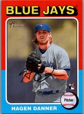 2024 Topps Heritage - Rookies Hagen Danner, Bradin Hagens #495 (RC)