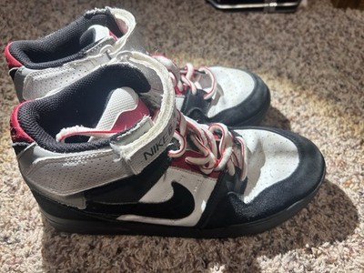 Nike 6.0 Mogan Mid 2 sneakers in a black, white, and red colorway