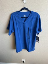 Barco Men's Scrub Top Royal Blue New With Tags Size Small