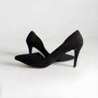 Old Navy D'Orsay Stiletto Heels Black Faux Suede Pointed Toe Women's Size 8 — photo 6
