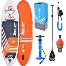 GEBRAUCHT SUP Stand Up Paddle Board Komplett Set ZRAY X0 Surfboard Aufblasbar