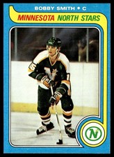 1979-80 Topps Hockey Card Bobby Smith RC Minnesota North Stars #206 NM
