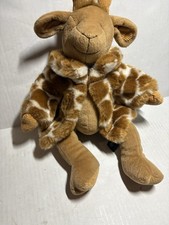 VTG Russ Berrie Gisella Giraffe Plush 7  Stuffed Animal With Coat With Tags