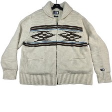 The North Face Sweater Mens XL Cream Shawl Co...