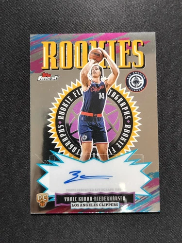 2025-26 Topps Finest Rookies Auto Yanic Konan-Niederhauser #RFA-YK RC XV44