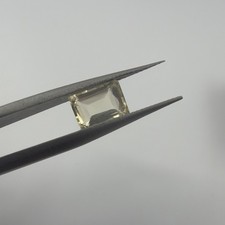 1.27 Ct Natural Citrine Emerald Cut Golden Yellow Faceted Loose Gemstone