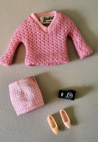Vintage Barbie Vacation Time Outfit #1623 COMPLETE w camera + shoes! HTF SWEET!