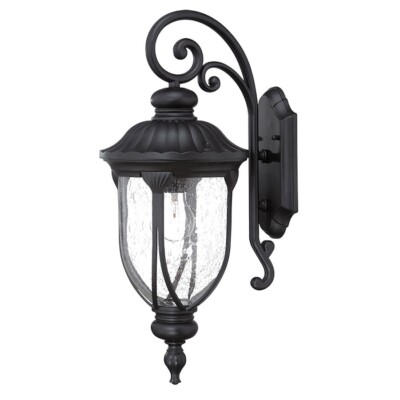 Acclaim Lighting Laurens 1 Light 22'' Down-Wall Sconce, Matte Black - 2212BK