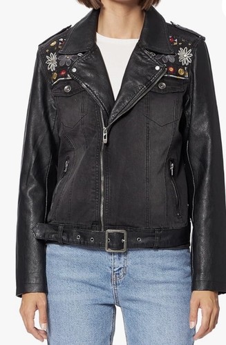 NWT DESIGUAL WOMEN’S DENIM JACKET Slim Fit Size 44 Style CHAQ MERX 21WWED11/5162