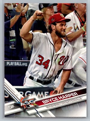 2017 Topps Update #US141b Bryce Harper Raised fist