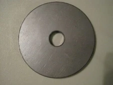 1/4" Steel Plate, Disc Shaped, 4.5" OD x 1" ID, .250 A36 Steel, Round, Circle