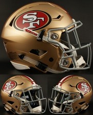 SAN FRANCISCO 49ers NFL Riddell SPEEDFLEX Authentic Gameday Football Helmet
