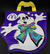 Vintage Halloween McDonald's Ghost Glow in the Dark Trick or Treat Bag