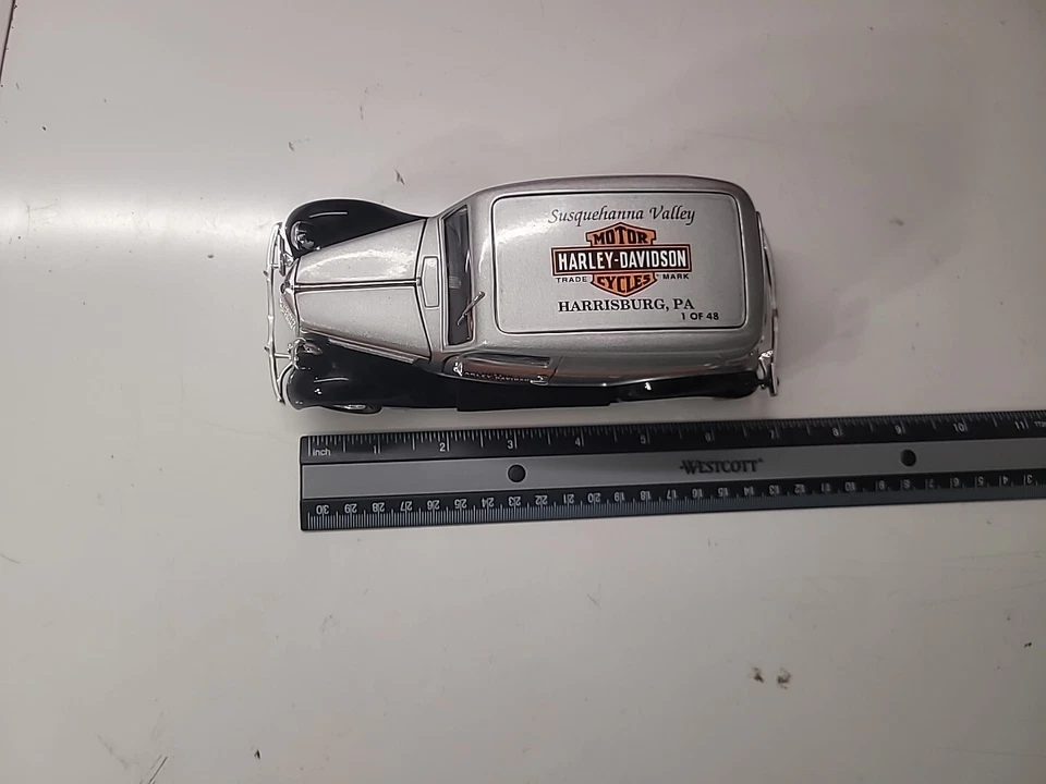 Harley Davidson 1935 Ford Sedán Banco de Entrega Escala 1:25 Diecast Modelo de Coche Foto 2 de 4