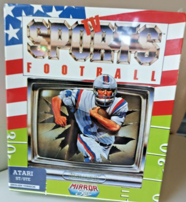 atari football helmet TV Sports Football Atari 1040/520 ST NEW Disk By Mirror Soft