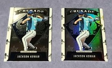 2022 Panini Chronicles  Lot 2 Jackson Kowar Crusade Silver Holo Prizm and Base