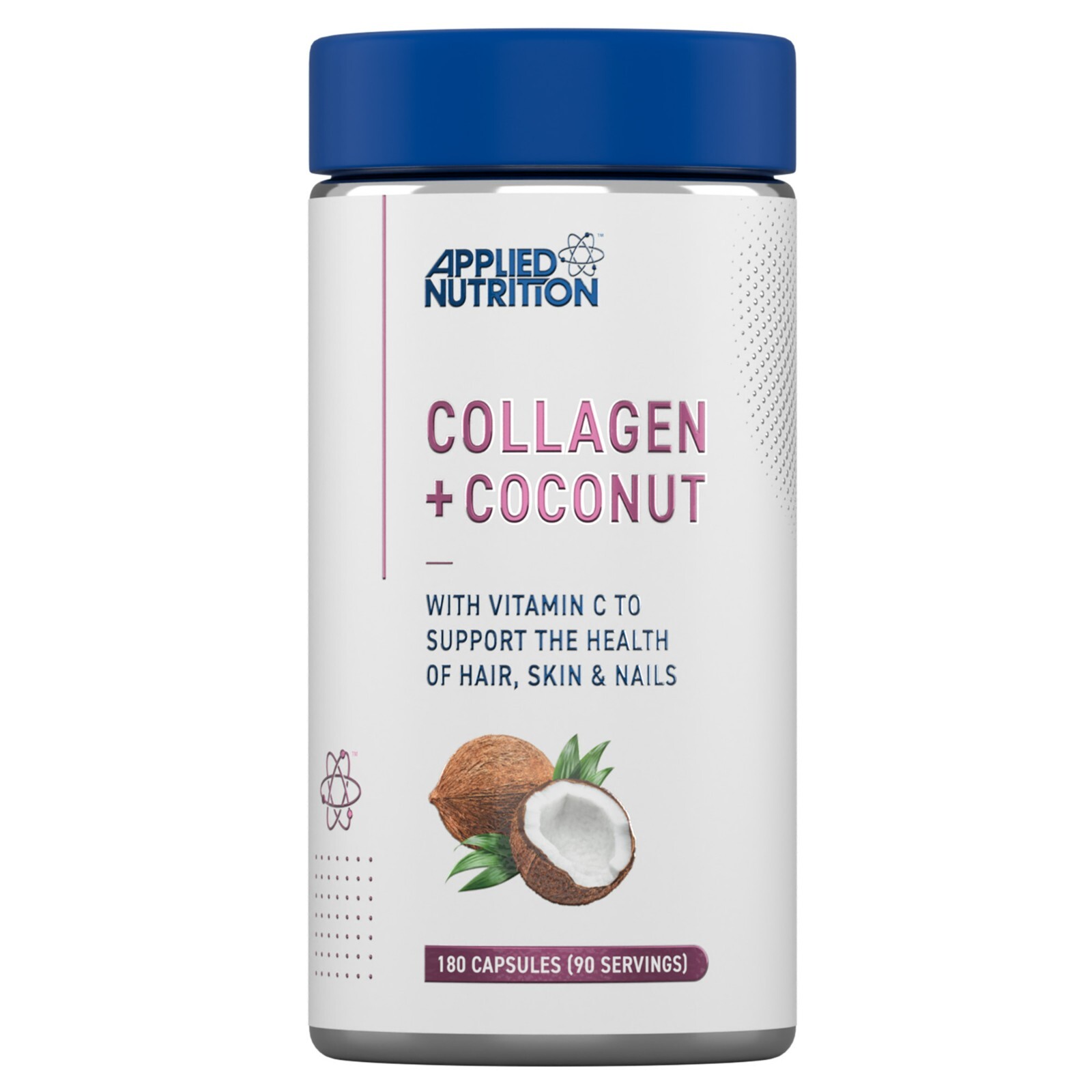 Marine Collagen Capsules Vitamin C Coconut Oil Hair Skin Nails 90 Servings