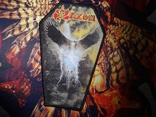Saxon Woven Coffin Patch Heavy Metal Judas Pries Night Ranger