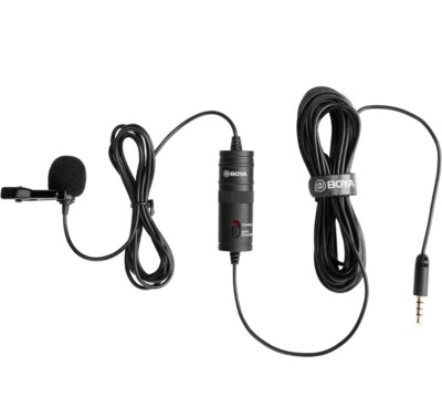 BOYA Lavalier Microphone BY-M1 Clip On Microphone Universal Smartphone Recording