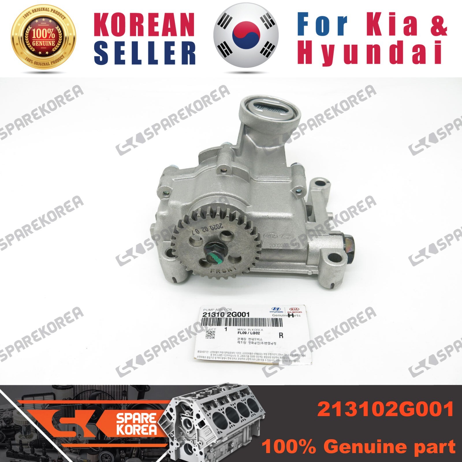 Genuine/OEM 213102G001 PUMP ASSYOIL for Kia Forte (Cerato) eBay
