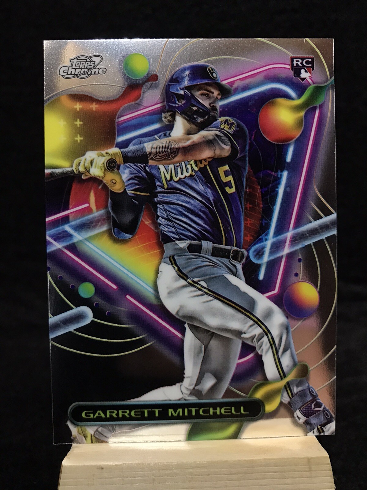 2023 Topps Chrome Cosmic RC Garrett Mitchell #154 Milwaukee Brewers ￼