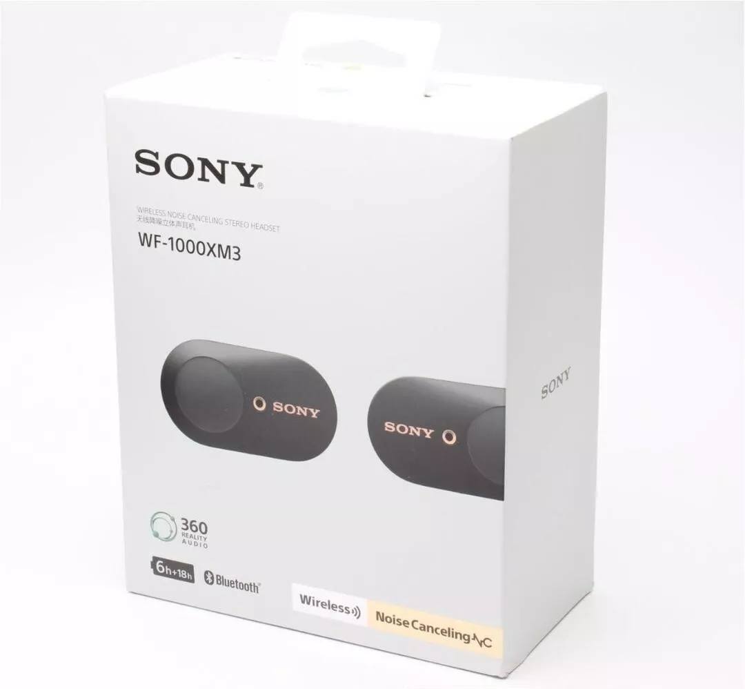 Sony WF-1000XM3 B Wireless Bluetooth In Ear Headphones Noise Cancelling  Black