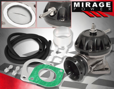 For Toyota High Turbocharger Blow Off Valve Blk + Adapter Kit 2-Hole