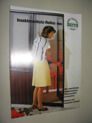 Vintage Seitz Insektenschutz-Rollos Prospekt (80er Jahre)