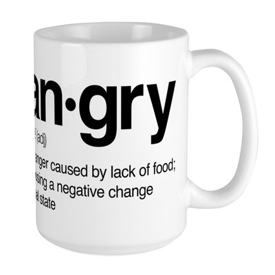 CafePress Hangry Definition Large Mug (637849760)