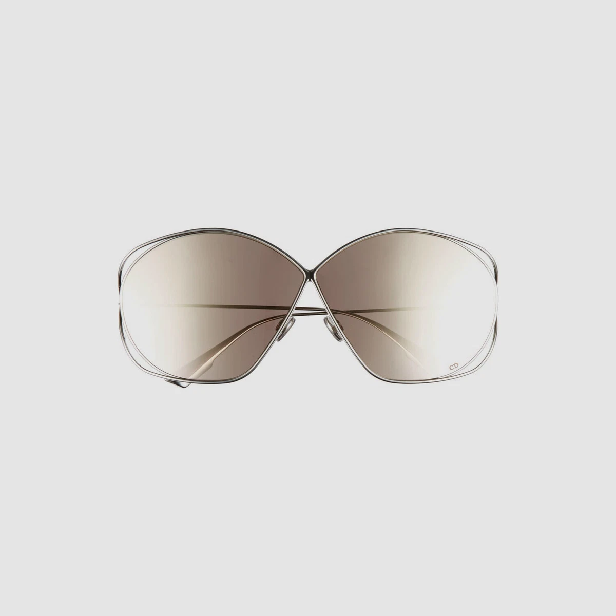 490 Authentic Dior Stellaire2 010SQ Women Silver Butterfly Sunglasses 68 03 130