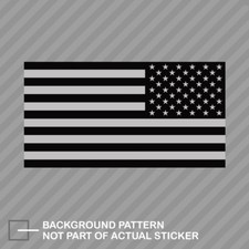 Reverse Subdued American Flag Sticker Decal Vinyl america usa opposite left