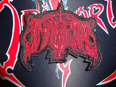 Immortal Old Logo Shape Patch Black Metal Nargaroth Mystic Circle Venom 6