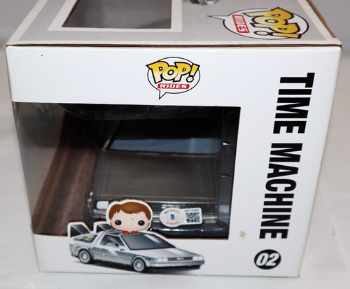 Michael J Fox Firmado DeLorean Máquina del Tiempo Regreso al Futuro Funko POP Beckett - Imagen 9 de 9