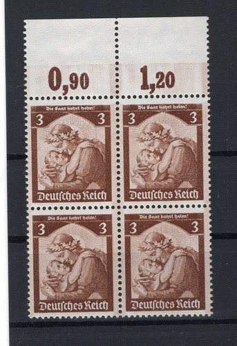 DR-3.REICH 565 GOLD BLOCK OF FOUR** MNH MINT (74109