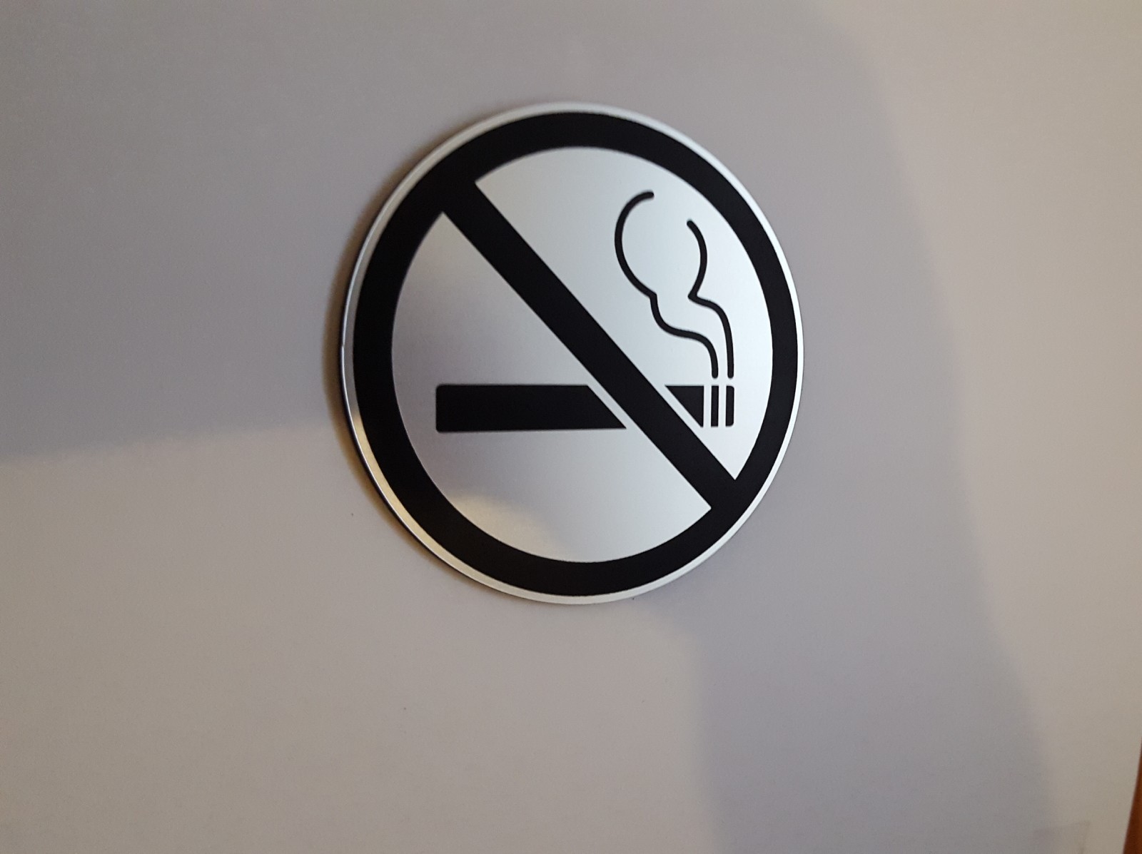 как выглядит NO SMOKING Symbol 3"x 3" Round Sign Indoor/Outdoor Home Business Car фото