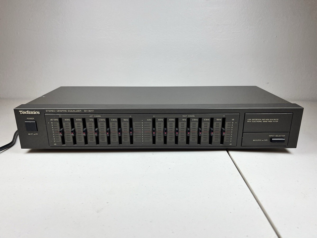 Vintage Technics SH-8017 7-Band Stereo Graphic Equalizer EQ Vintage Technics SH-8017 7-Band Stereo Graphic Equalizer EQ