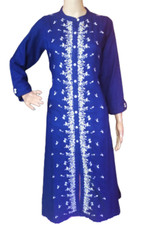 Smart Designer Bollywood Embroidery Straight Matka Silk long Kurti Tunic- Medium