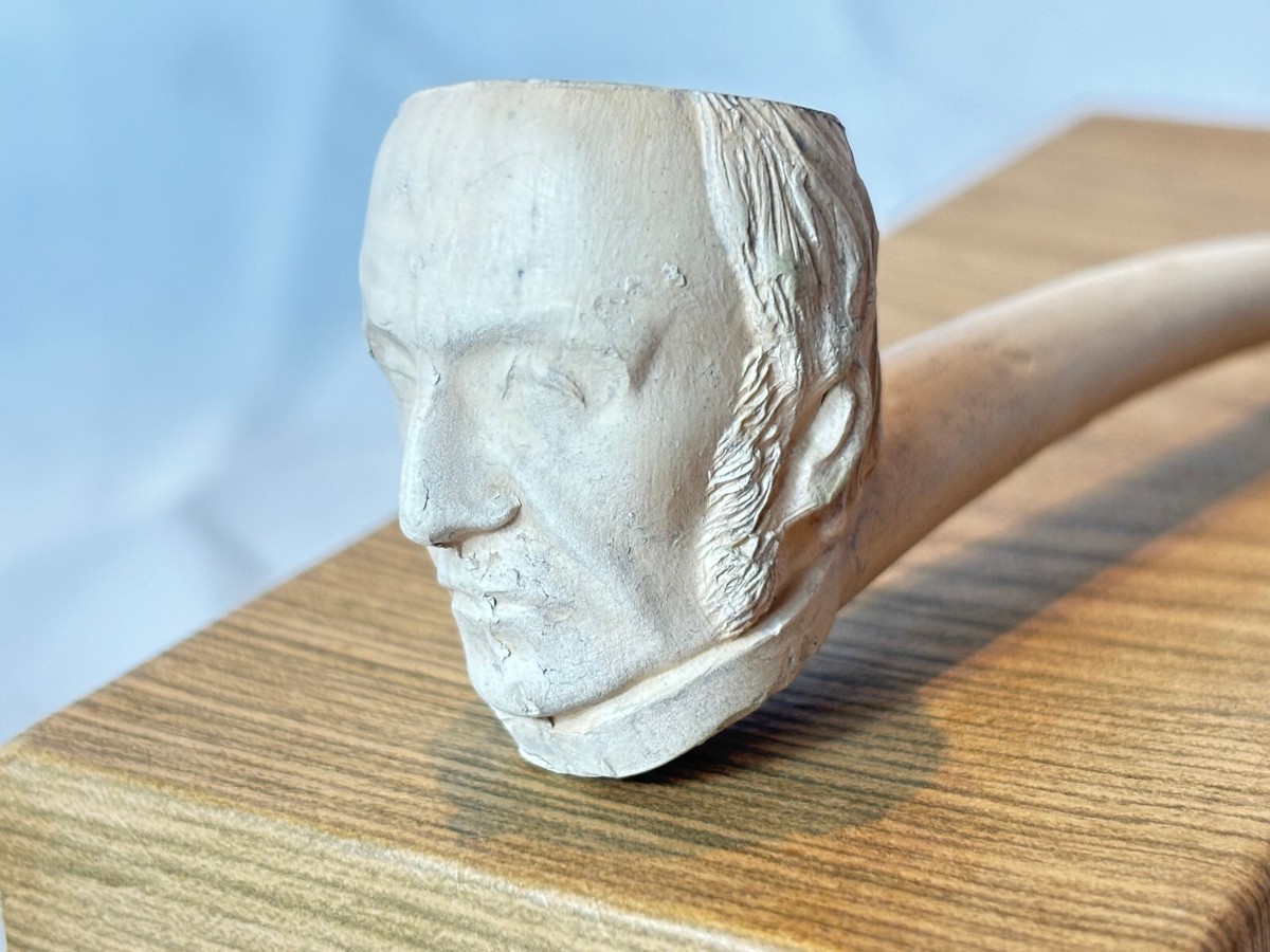 Vtg John Pollock & Co Clay Pipe No 111 OLD CUTTY In Box W/ Burlap