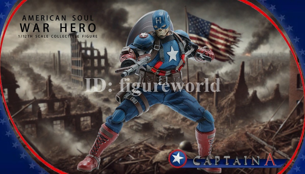 Joy Man Toys JM003 1/12 Captain of America Collectible Action