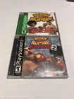 Ready 2 Rumble Boxing Round 1 & 2 Lot (Sony PlayStation 1 PS1) CIB Complete