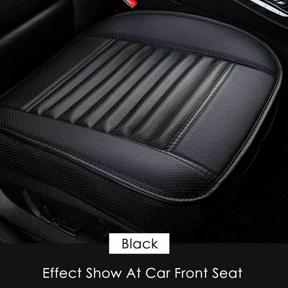Luxury PU Leather Car Front Cover Cushion Seat Protector Full Surround Chair Pad Foto 2 de 4