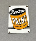 VINTAGE 12” PEE LEE PAINT PORCELAIN SIGN CAR GAS OIL TRUCKt