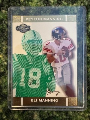 2007 TOPPS CO SIGNERS SP DUAL ELI MANNING & PEYTON MANNING GOLD /249 RARE