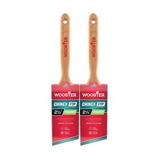 Wooster Genuine 2.5" Chinex FTP Angle Sash Paintbrush 2-Pack, 4410-2.5-2PK