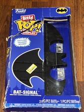 FUNKO Bitty POP DC Batman Bat-Signal Display Set w/ 2 Figures. Damaged Box