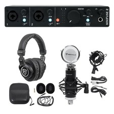 Arturia Minifuse 2 Black Portable Solo Audio Recording Interface Mic Headphones
